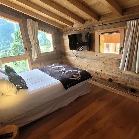 샬레 Cozy A 4* Avec Cheminee, Wifi, Et Balcon Proche Des Pistes Aux Gets - Fr-1-598-89 *